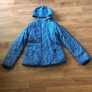 Lands' End Kids Heart Print Winter/Rain Jacket